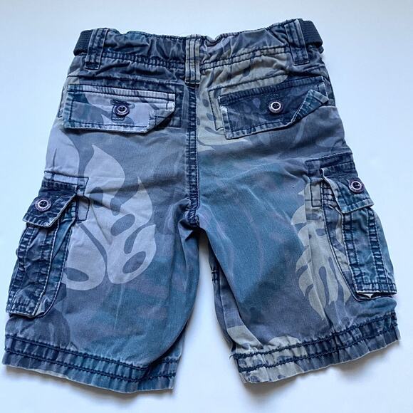 Mini Boden Tropical Print Adjustable Shorts - Picture 2 of 2